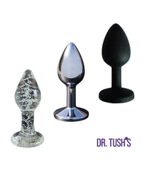 Dr. Tush's First Step Collection Anal Plug Set - Glass, Metal, Silicone