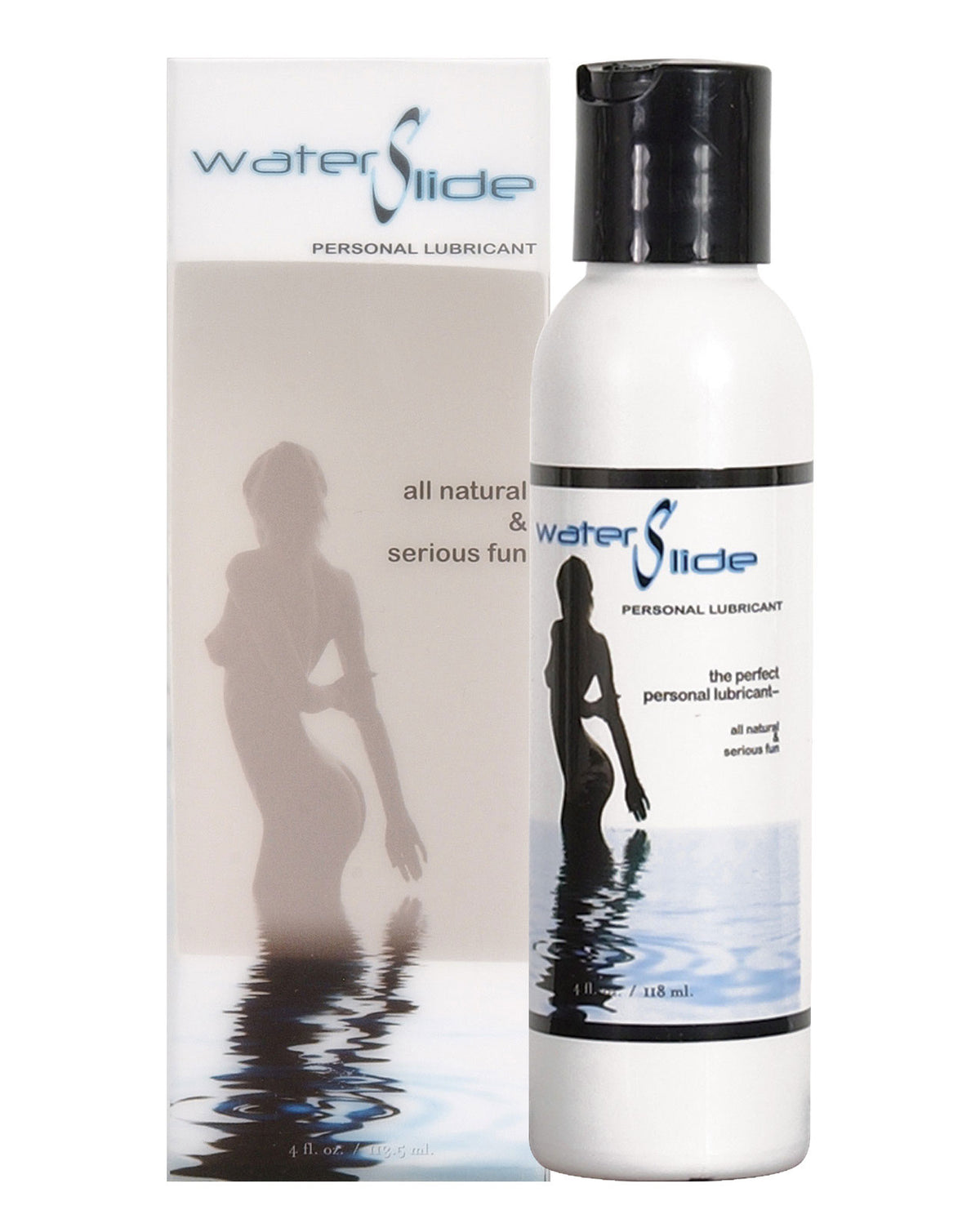 Earthly Body Waterslide Personal Lubricant w/Carrageenan - 4 oz Bottle