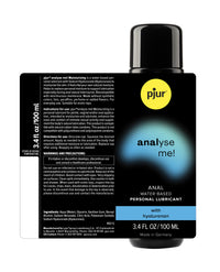 Pjur Analyse Me Water Based Personal Lubricant - 100 ml Bottle