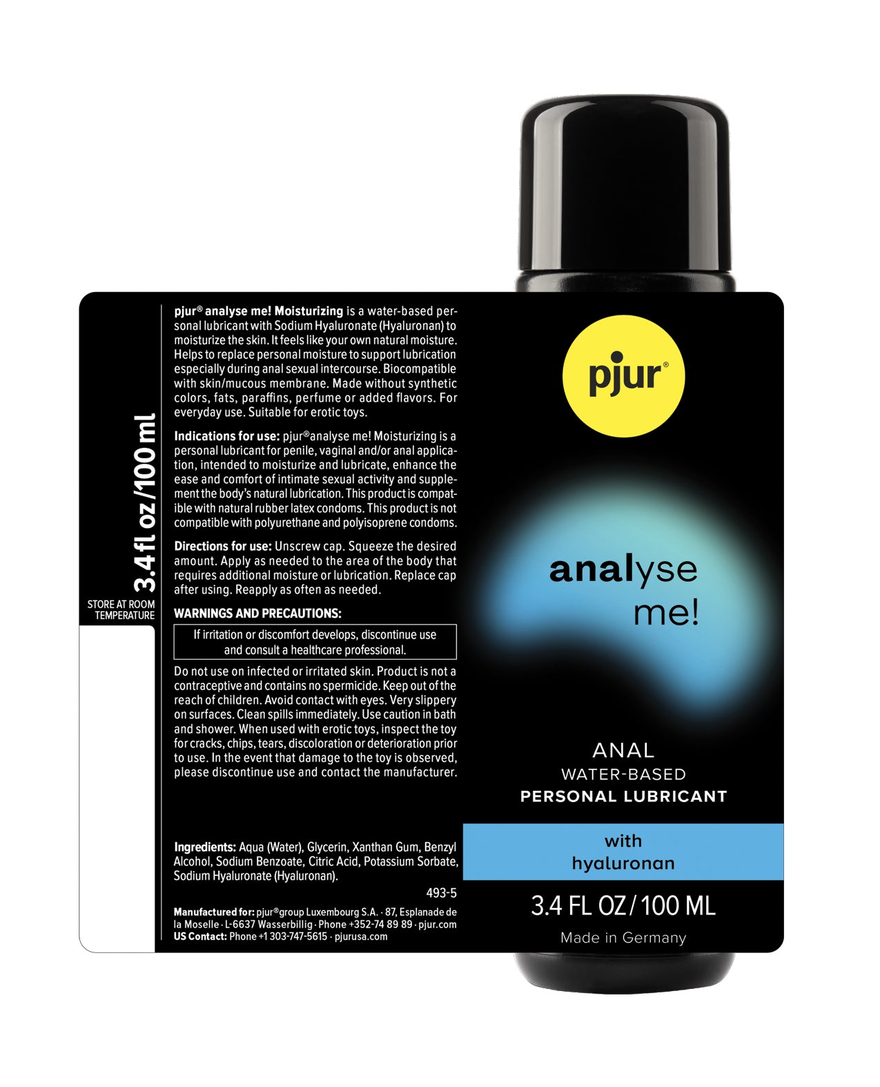 Pjur Analyse Me Water Based Personal Lubricant - 100 ml Bottle