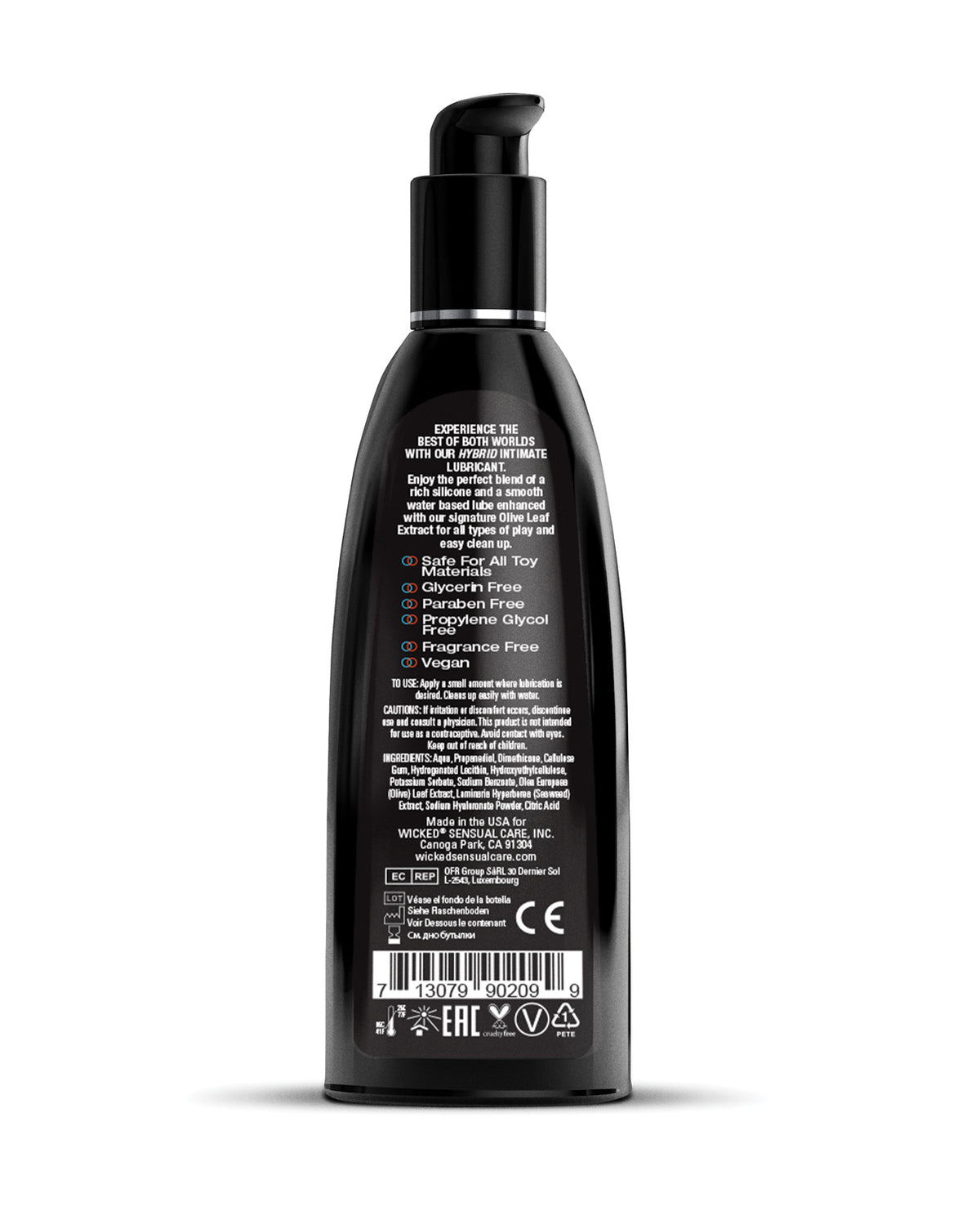 Wicked Sensual Care Hybrid Lubricant - 8 oz Fragrance Free