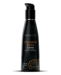 Wicked Sensual Care Aqua Waterbased Lubricant - 4 oz Cinnamon Bun