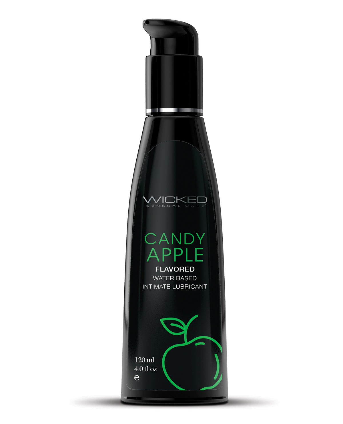 Wicked Sensual Care Aqua Waterbased Lubricant - 4 oz Candy Apple