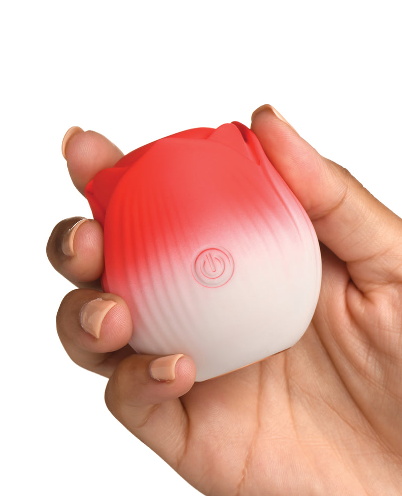 Bloomgasm Pulsing Petals Throbbing Rose Stimulator - Red