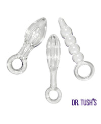 Dr. Tush's Halo of Pleasure Collection Anal Plug Set - Glass