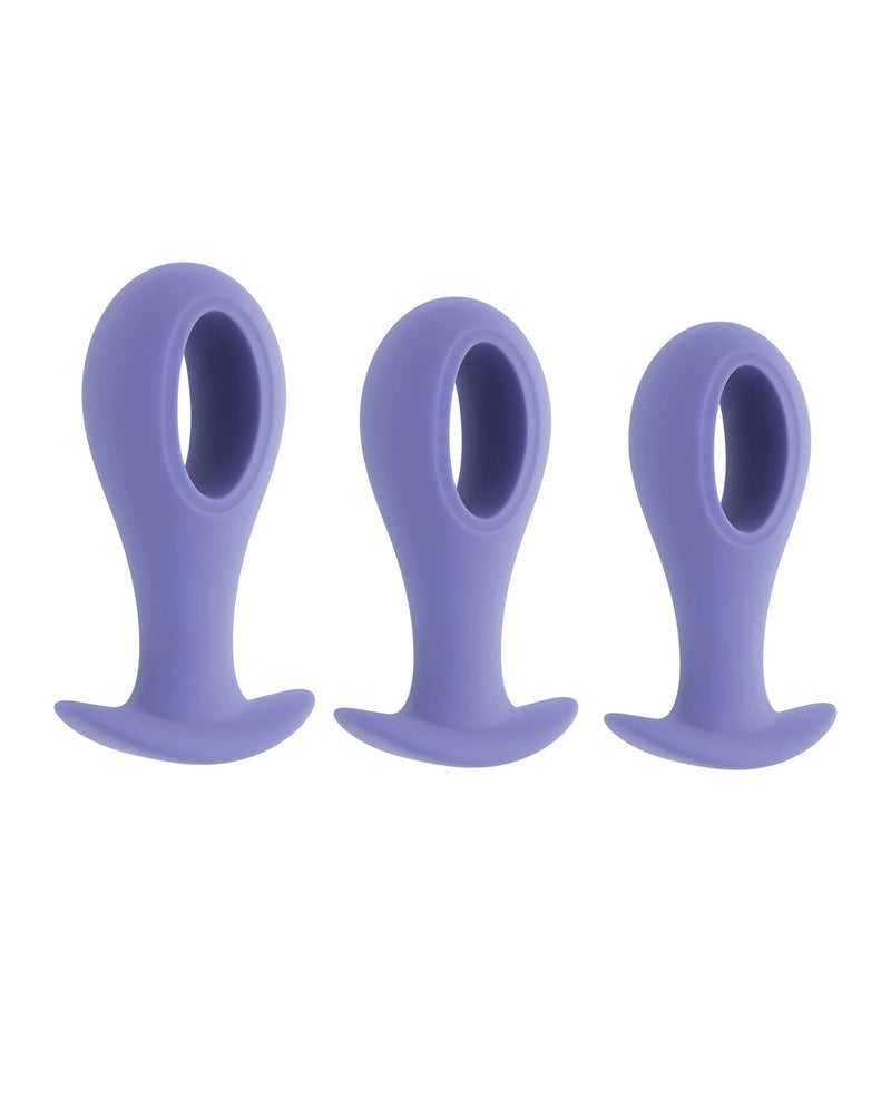 Evolved Hole Punch Anal Plug Set - Purple Set of 3