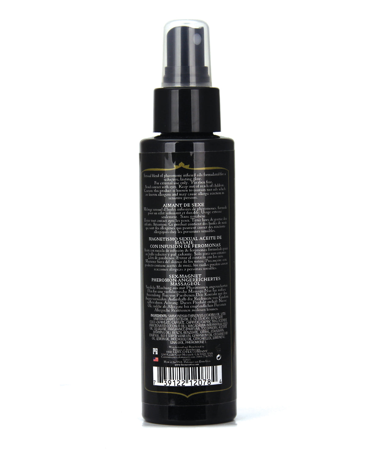 Kama Sutra Sex Magnet Pheromone Body Spray -Vanilla Amber 4 oz