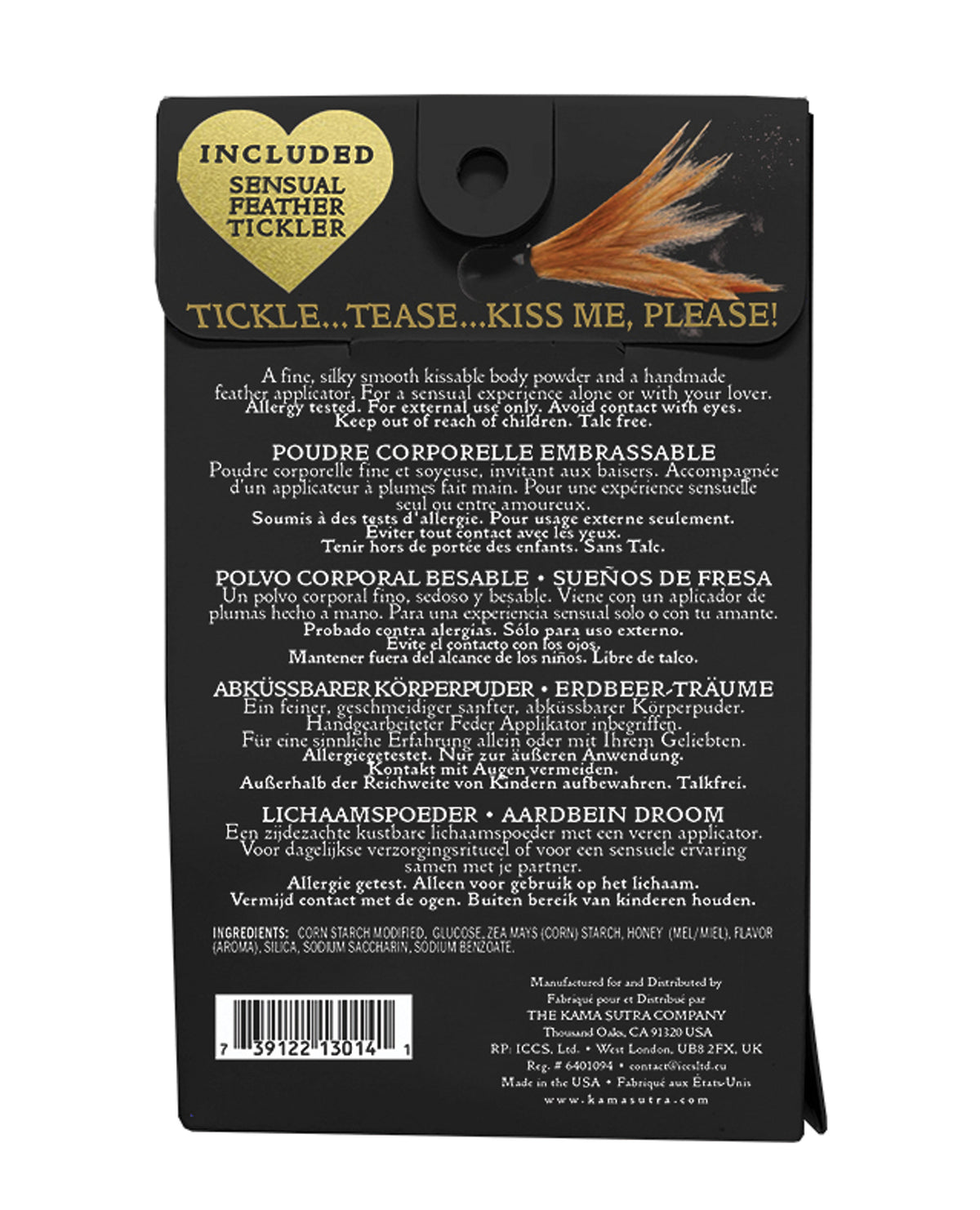 Kama Sutra Honey Dust - 1 oz Vanilla Creme