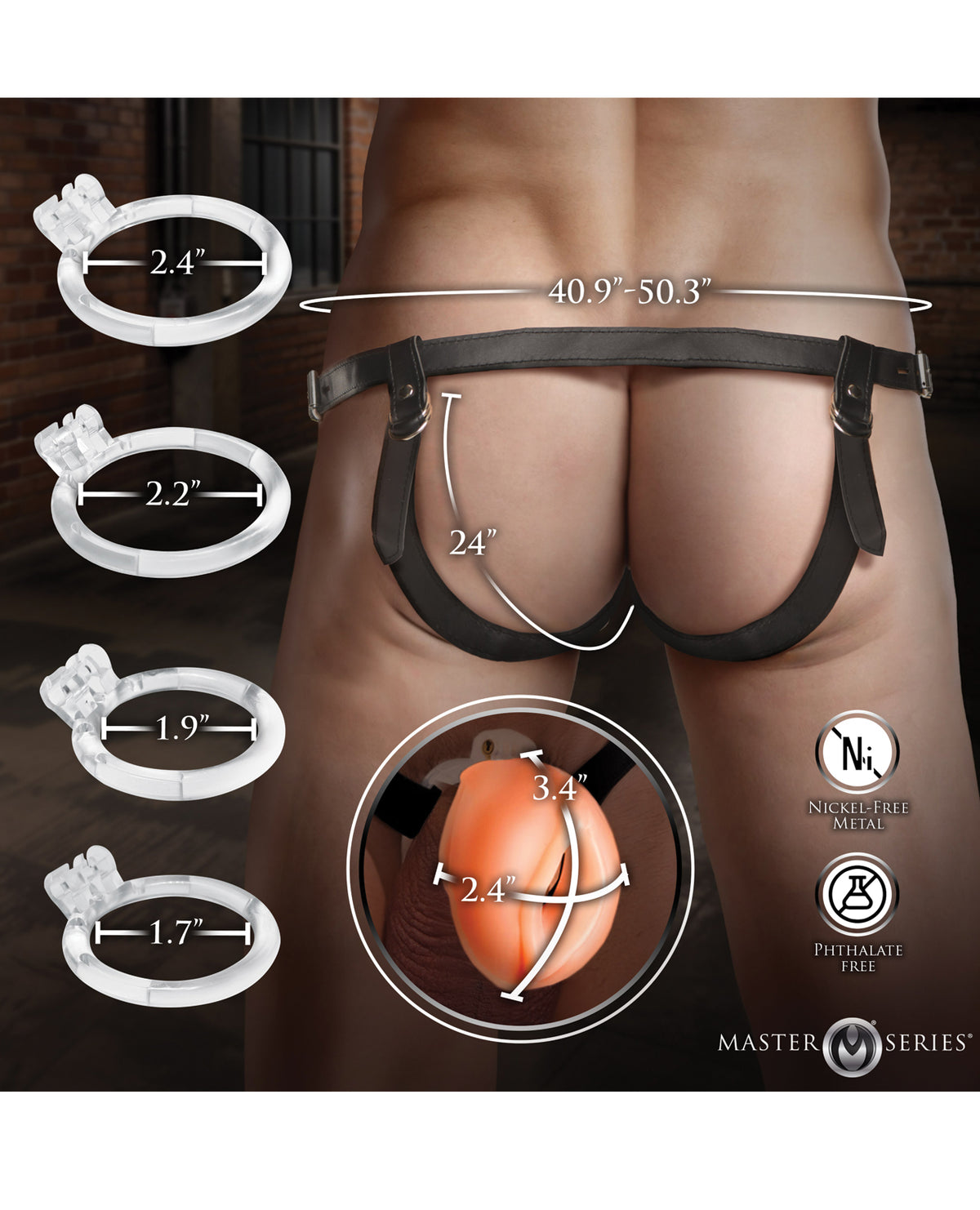 Master Series Pussy Chastity Cage - Light