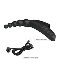 Pretty Love Jordin Beaded Finger Vibe - Black