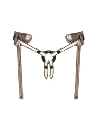 Strap On Me Leatherette Desirous Harness - O/S Metallic Bronze