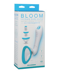 Bloom Intimate Body Automatic Vibrating Rechargeable Pump - Sky Blue/White