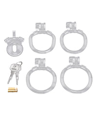 Acrylic See Thru Mini Cock Micro Chastity Cage