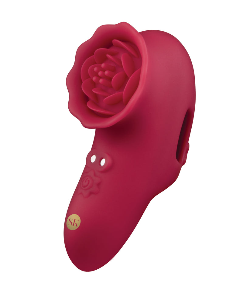 Secret Kisses Rosegasm Playful Petal Finger Vibe - Red