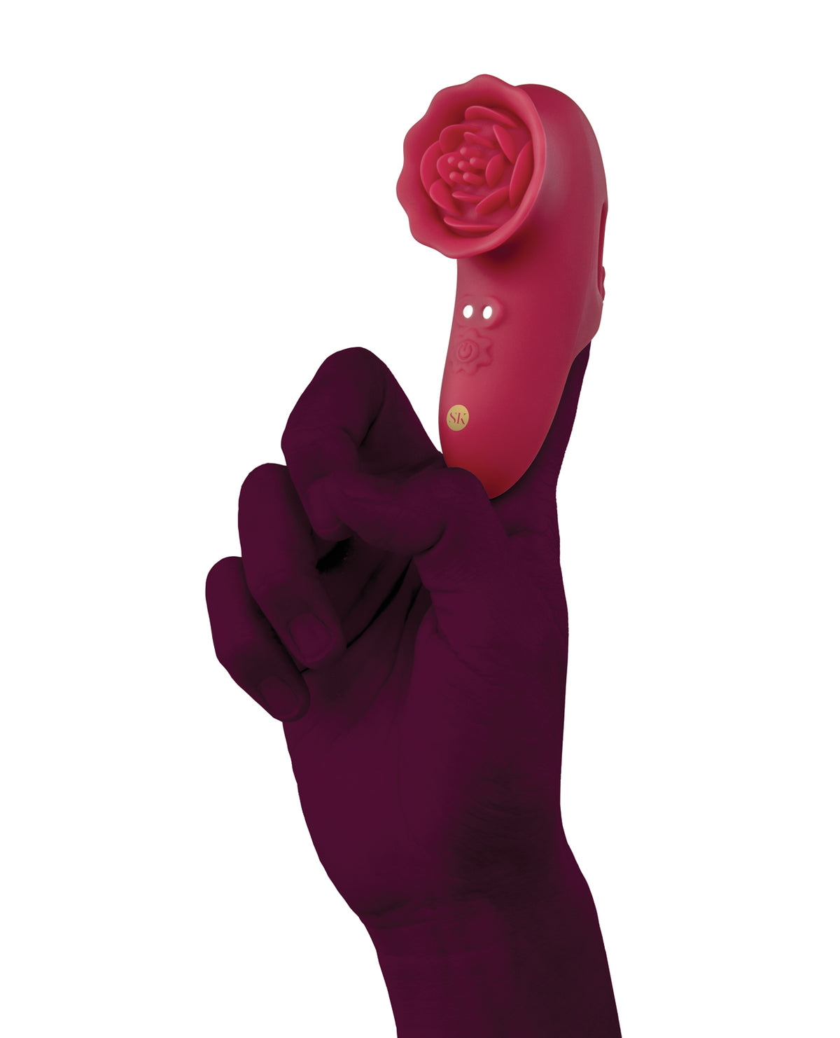 Secret Kisses Rosegasm Playful Petal Finger Vibe - Red