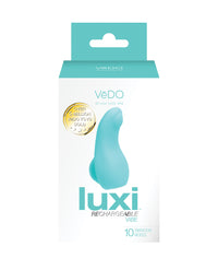 VeDo Luxi Rechargeable Clitoral Finger Vibe - Turquoise