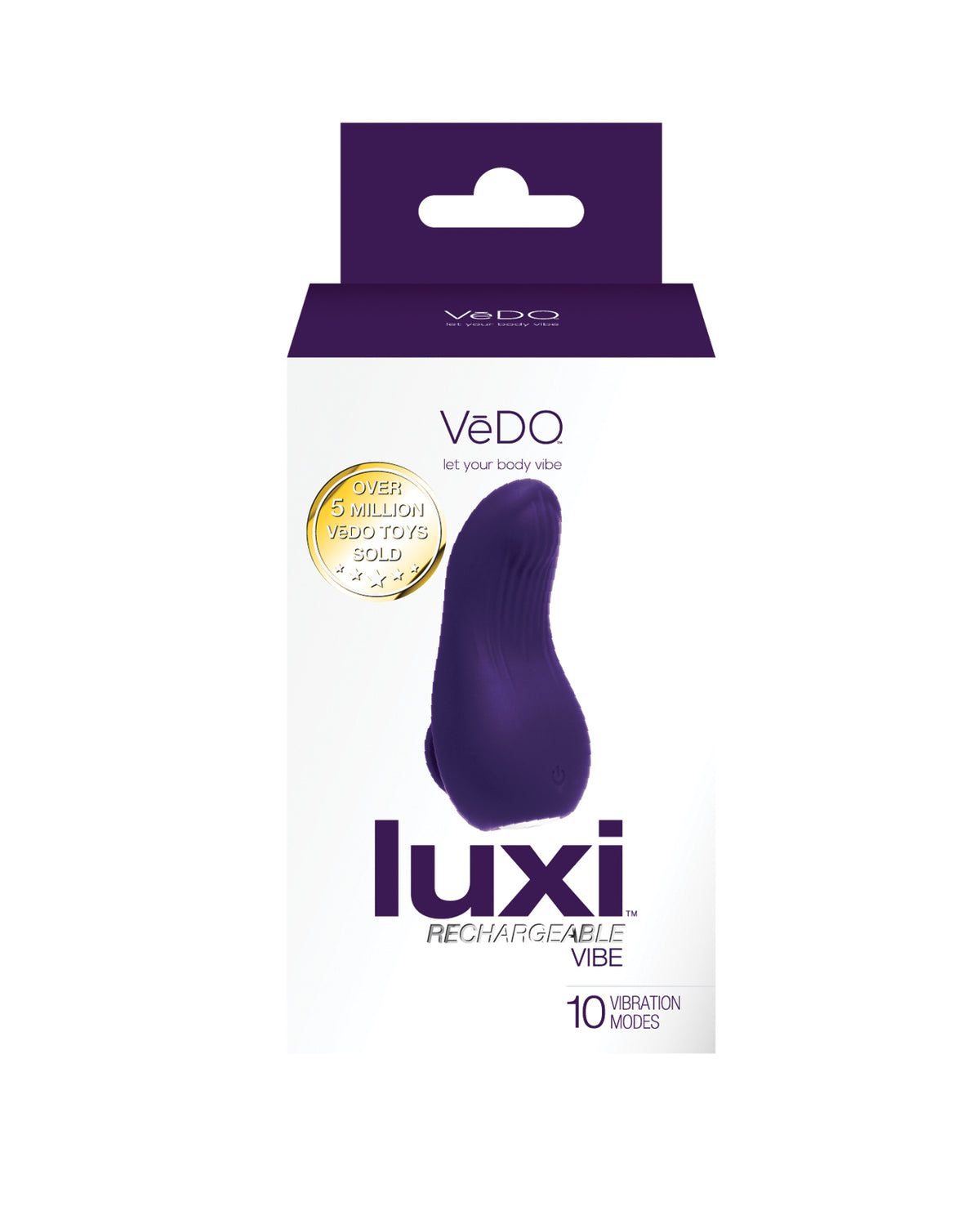 VeDo Luxi Rechargeable Clitoral Finger Vibe - Purple