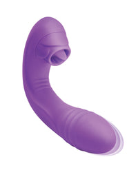Bodywand G-Play Dual Stim Thrusting & Licking Squirt Master - Purple