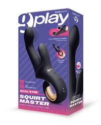 Bodywand G-Play Dual Stim Squirt Master - Black