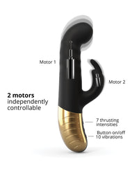 Dorcel G-Stormer Thrusting G Spot Rabbit - Black/Gold