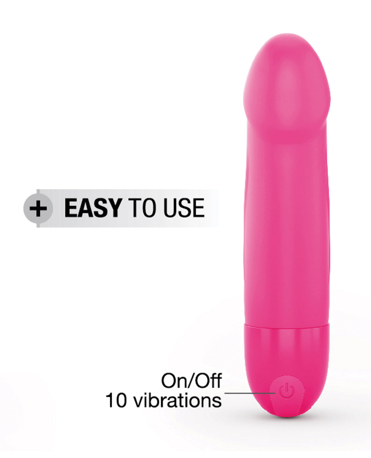 Dorcel Real Vibration S 6" Rechargeable Vibrator - Pink