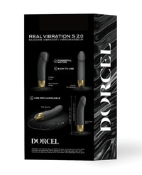 Dorcel Real Vibration S 6" Rechargeable Vibrator 2.0 - Gold