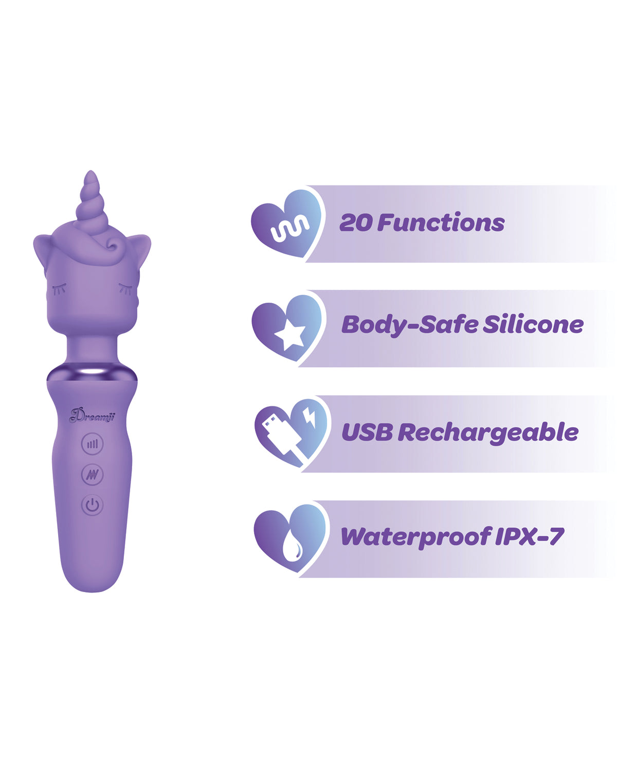 Dreamii Powerful Unicorn Wand - Lilac Whirl