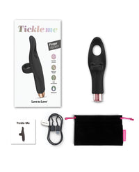 Love to Love Tickle Me Finger Vibe - Black Onyx