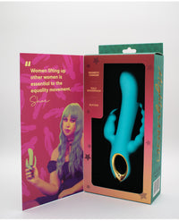 Natalie's Toy Box Mighty Magic Clit, G-Spot & Anal Vibrator - Aqua