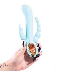 Natalie's Toy Box Mighty Magic Clit, G-Spot & Anal Vibrator - Aqua