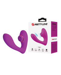 Pretty Love Nauty Thumping & Vibrating Insertable Vibrator - Fuchsia