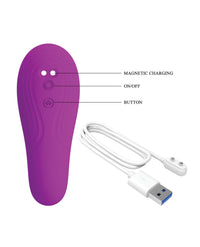 Pretty Love Nauty Thumping & Vibrating Insertable Vibrator - Fuchsia