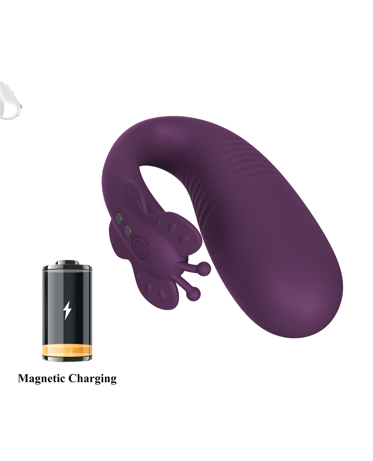 Pretty Love Klay App-Enabled Thrusting Hands-Free Vibrator - Purple