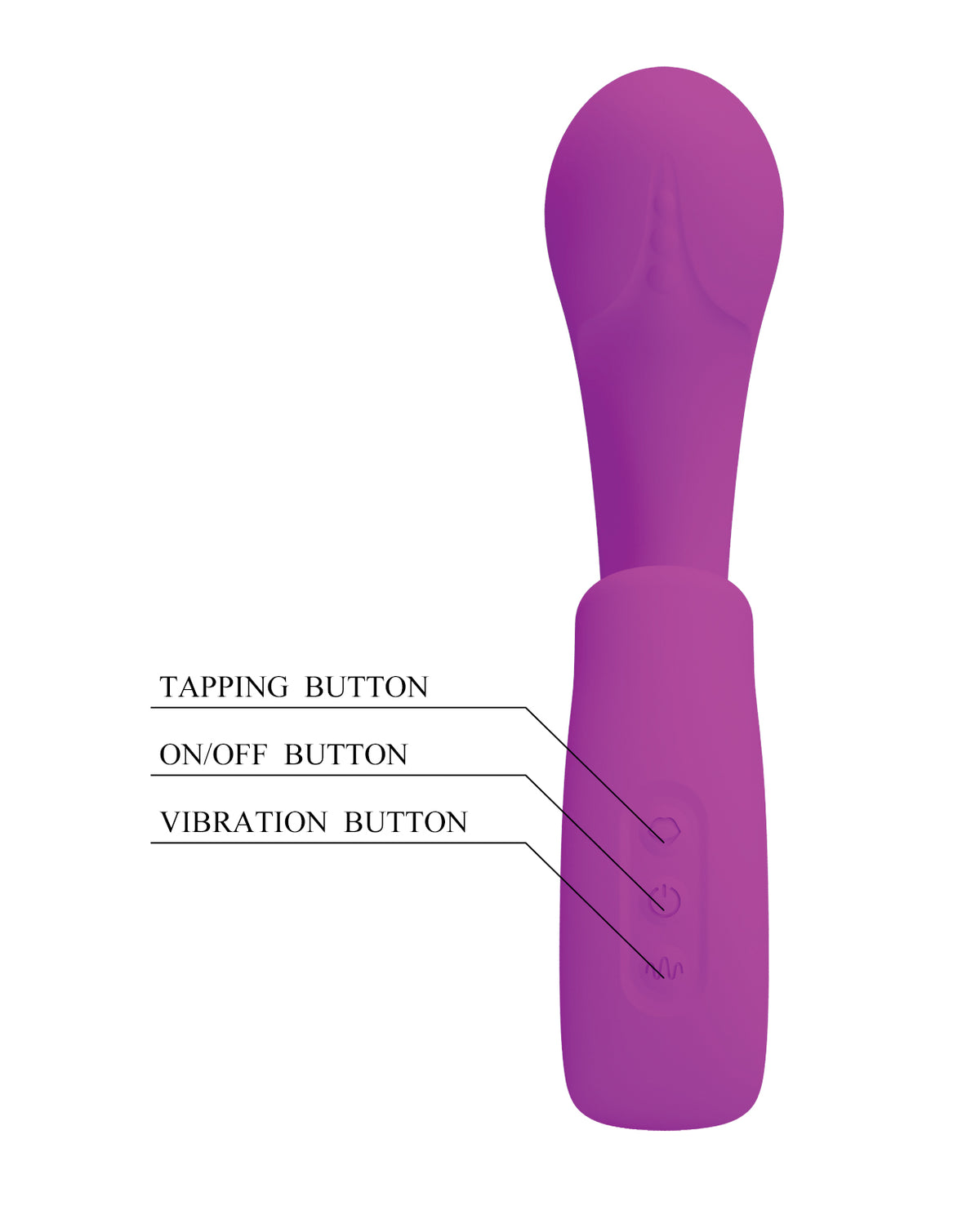 Pretty Love Sibel Tapping Rabbit G Vibrator - Fuchsia