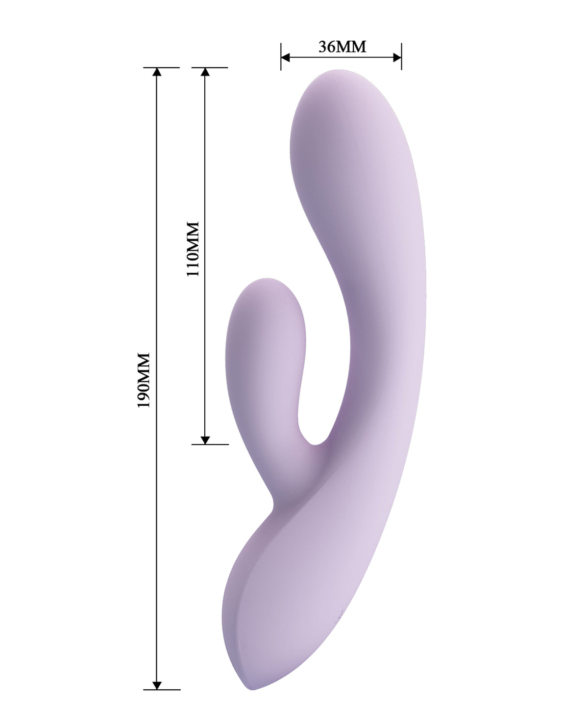 Pretty Love Rosalyn Rabbit Vibrator - Lilac