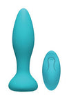 A Play Rechargeable Silicone Adventurous Anal Plug w/Remote - Teal