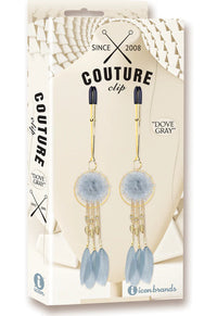 Couture Clips Luxury Nipple Clamps - Dove Gray