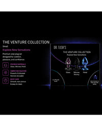Dr. Tush's Venture Collection Anal Plug Set Small - Glass, Metal, Silicone