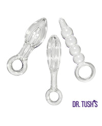 Dr. Tush's Halo of Pleasure Collection Anal Plug Set - Glass
