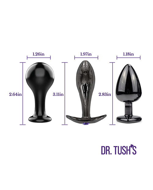 Dr. Tush's Bad Decisions Collection Anal Plug Set - Metal