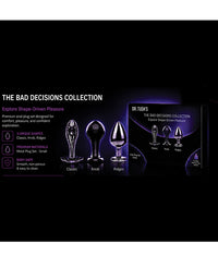 Dr. Tush's Bad Decisions Collection Anal Plug Set - Metal