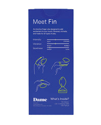 Dame Fin 2.0 Finger Vibrator - Quartz