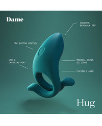 Dame Hug Vibrating Couples Ring - Steel