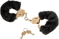 Fetish Fantasy Gold Deluxe Furry Cuffs - Gold