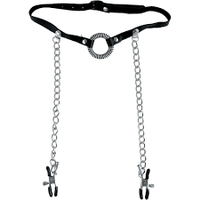 Fetish Fantasy Limited Edition O-Ring Gag &amp; Nipple Clamps