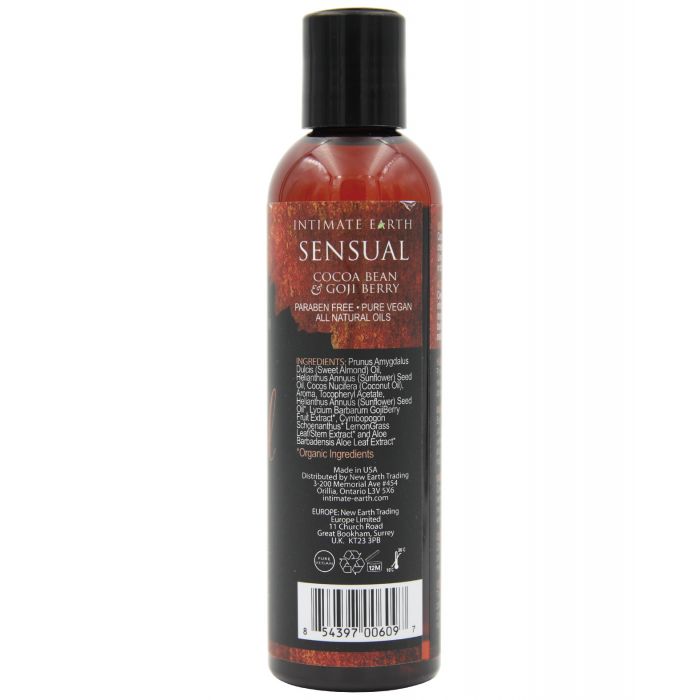 Intimate Earth Sensual Massage Oil - 120 ml Cocoa Bean & Goji Berry