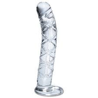 Icicles No. 60 Hand Blown Glass G Spot Dong - Clear