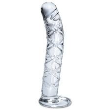 Icicles No. 60 Hand Blown Glass G Spot Dong - Clear