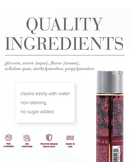 JO H2O - Raspberry Lubricant 4 oz