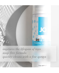JO Refresh Foaming Toy Cleaner - Fragrance Free Hygiene 7 oz